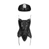 Police Costume - S/M - Black